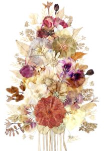 Composition with Pressed Flowers